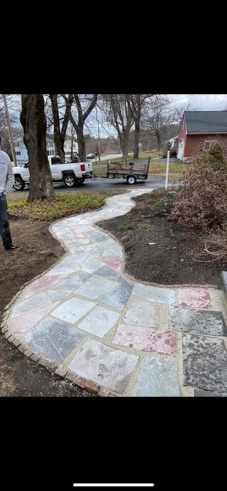 Natural Flagstone Walkway